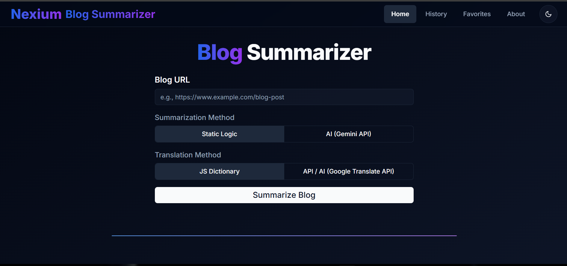 Blog Summarizer